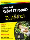 Canon EOS Rebel T3i / 600D For Dummies (eBook)